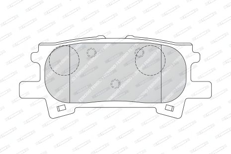 Гальмівних колодок комплект, дискове гальмо TOYOTA HARRIER, LEXUS RX, FERODO (FDB1731) Гальмівних колодок комплект, дискове гальмо TOYOTA HARRIER, LEXUS RX, FERODO (FDB1731)