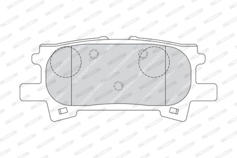 Комплект гальмівних колодок, дискове гальмо TOYOTA HARRIER, LEXUS RX, FERODO (FDB1731)