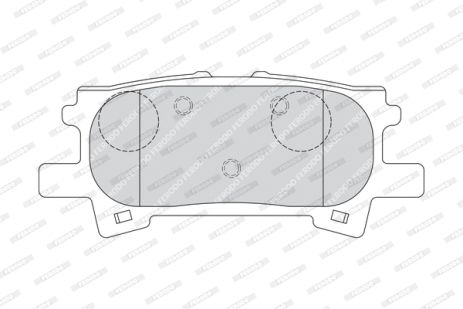 Комплект тормозных колодок, дисковый тормоз TOYOTA HARRIER, LEXUS RX, FERODO (FDB1731)