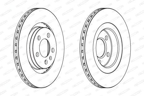 Гальмівний диск FORD CAPRI, SEAT LEON, VW GOLF, FERODO (DDF928)