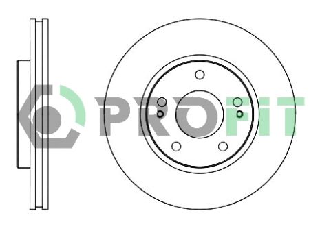 Диск тормозной MITSUBISHI LANCER, MITSUBISHI SPACE, PROFIT (50101599)