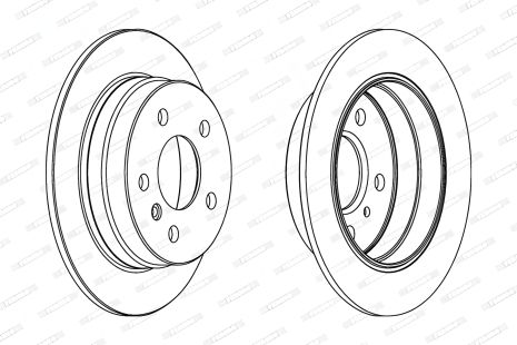 Гальмівний диск MERCEDES-BENZ B-CLASS, MERCEDES-BENZ A-CLASS, FERODO (DDF1258C) Гальмівний диск MERCEDES-BENZ B-CLASS, MERCEDES-BENZ A-CLASS, FERODO (DDF1258C)