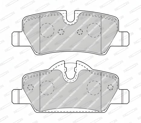 Комплект гальмівних колодок, дискове гальмо MINI MINI, FERODO (FDB4946), якісний