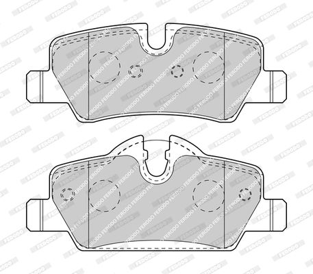 Комплект гальмівних колодок, дискове гальмо MINI MINI, FERODO (FDB4946)