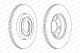Диск тормозной VW FOX, SKODA ROOMSTER, SKODA FABIA, FERODO (DDF1164)