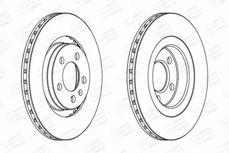 Диск гальмівний FORD CAPRI, SEAT LEON, VW GOLF, CHAMPION (562039CH)
