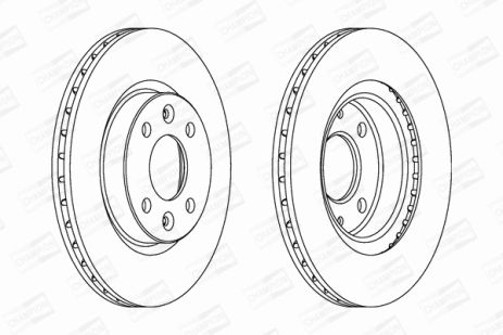 Диск тормозной DODGE RAM, NISSAN KUBISTAR, DACIA LOGAN, CHAMPION (561997CH)