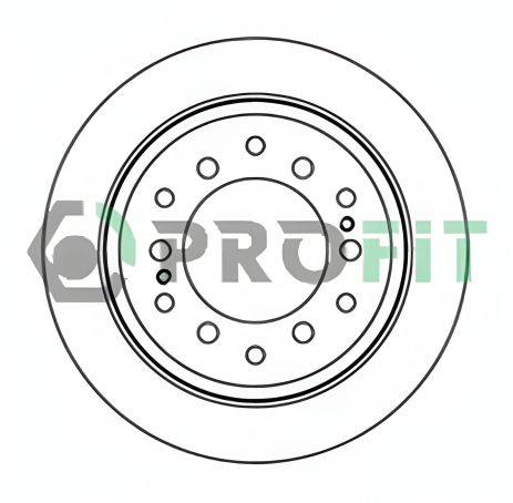 Гальмівний диск TOYOTA LAND, PROFIT (50102015)