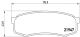 Комплект тормозных колодок, дисковый тормоз LEXUS GX, MITSUBISHI PAJERO, BREMBO (P83024)