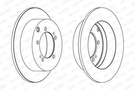 Тормозной диск CHRYSLER SEBRING, MITSUBISHI OUTLANDER, MITSUBISHI ECLIPSE, FERODO (DDF1410) Тормозной диск CHRYSLER SEBRING, MITSUBISHI OUTLANDER, MITSUBISHI ECLIPSE, FERODO (DDF1410)