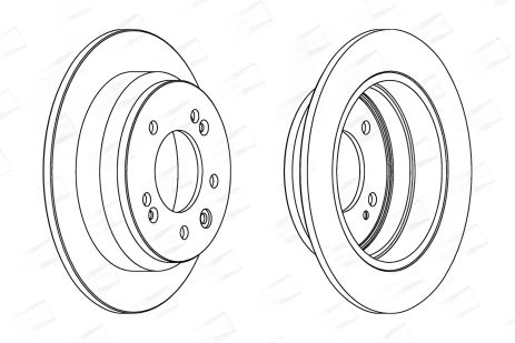 Тормозной диск KIA CEE'D, HYUNDAI ix35, ELANTRA, CHAMPION (562553CH)