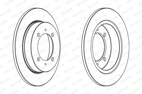 Диск тормозной для PROTON IMPIAN, VOLVO V40 и MITSUBISHI SPACE, FERODO (DDF886C) Диск тормозной для PROTON IMPIAN, VOLVO V40 и MITSUBISHI SPACE, FERODO (DDF886C)