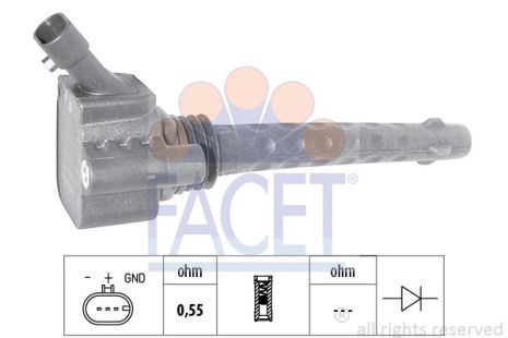 Катушка зажигания CHRYSLER DELTA, OPEL COMBO, LANCIA DELTA, FACET (96388)