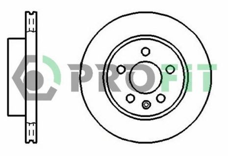 Диск тормозной MERCEDES-BENZ V-CLASS, MERCEDES-BENZ VITO, PROFIT (50100860)