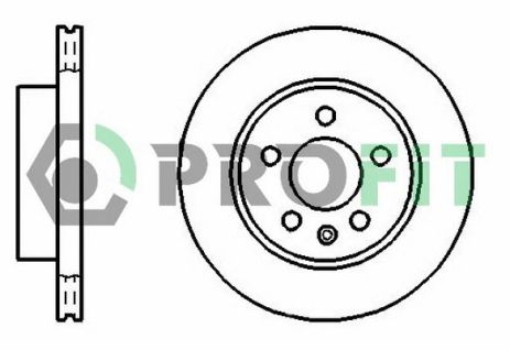 Диск гальмівний MERCEDES-BENZ V-CLASS, MERCEDES-BENZ VITO, PROFIT (50100860)