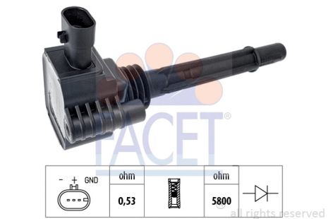 Катушка зажигания CHRYSLER YPSILON, LANCIA YPSILON, ALFA ROMEO, FACET (96510)