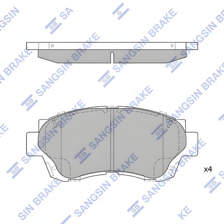 Тормозные колодки комплект, дисковые HOLDEN APOLLO, LEXUS SC, SANGSIN (SP1138)