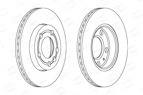 Гальмівний диск VW FOX, SKODA ROOMSTER, SKODA FABIA, CHAMPION (562307CH)