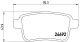 Набір авто гальмівних колодок, дисковий гальмо для RENAULT KANGOO, BREMBO (P68043)