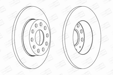 Диск тормозной SEAT TOLEDO, VW GOLF, SAAB 9-5, CHAMPION (562238CH)