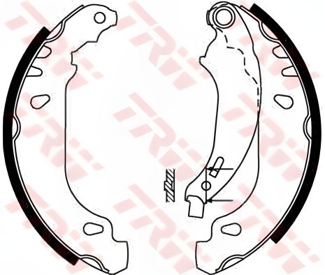 Гальмівних колодок PEUGEOT 206 Комплект, TRW (GS8642) Гальмівних колодок PEUGEOT 206 Комплект, TRW (GS8642)