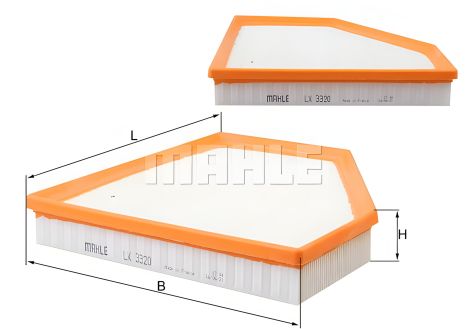 Повітряний фільтр BMW 2, MAHLE/KNECHT (LX3320) Повітряний фільтр BMW 2, MAHLE/KNECHT (LX3320)