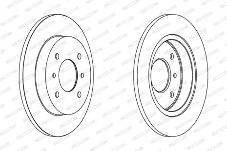 Диск тормозной NISSAN ALMERA, NISSAN PRIMERA, FERODO (DDF267)