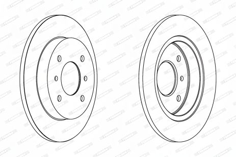 Диск тормозной NISSAN ALMERA, NISSAN PRIMERA, FERODO (DDF267) Диск тормозной NISSAN ALMERA, NISSAN PRIMERA, FERODO (DDF267)