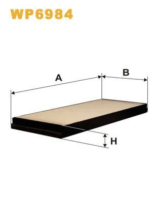 Фильтр салона VW LT, MERCEDES-BENZ SPRINTER, WIXFILTRON (WP6984)