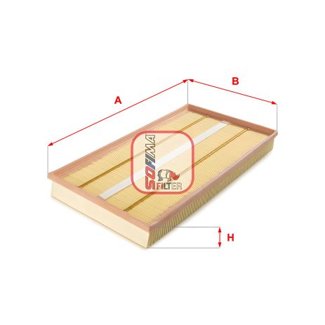 Повітряний фільтр MERCEDES-BENZ VITO, MERCEDES-BENZ VIANO, SOFIMA (S3257A)