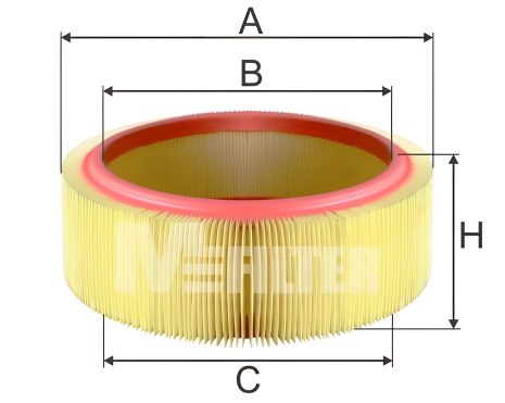 Повітряний фільтр DACIA LOGAN, RENAULT LOGAN, M-FILTER (A580) Повітряний фільтр DACIA LOGAN, RENAULT LOGAN, M-FILTER (A580)