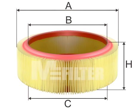 Повітряний фільтр DACIA LOGAN, RENAULT LOGAN, M-FILTER (A580)
