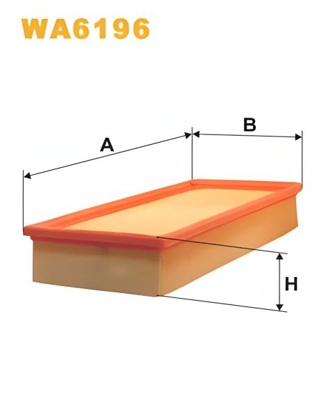 Повітряний фільтр ALPINA B10, BMW 5, WIXFILTRON (WA6196)