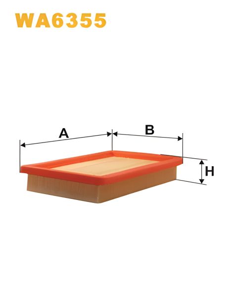 Воздушный фильтр для MAZDA 323, модели WA6355/AP168, WIX FILTERS (WA6355)