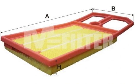 Фільтр повітряний SKODA OCTAVIA, VW POLO, M-FILTER (K463) Фільтр повітряний SKODA OCTAVIA, VW POLO, M-FILTER (K463)