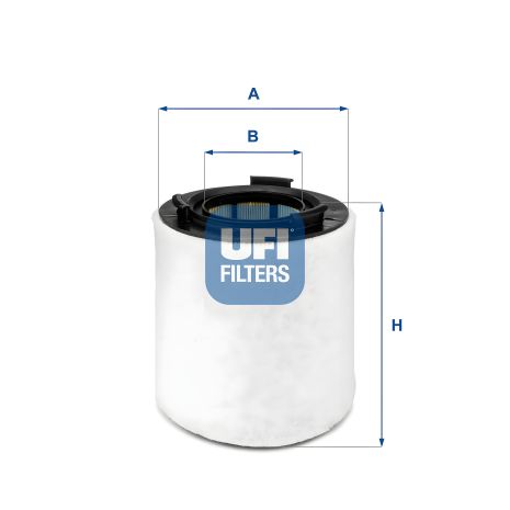 Фільтр повітряний для VW POLO V, SKODA RAPID 1.2-1.4 TSI, 1.6 TDI 09-, від UFI (2762100)