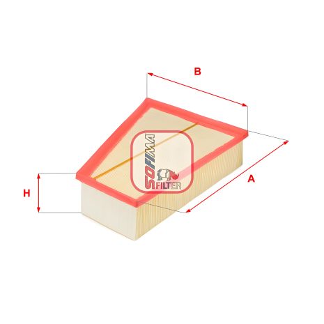 Повітряний фільтр FORD S-MAX, VOLVO V70, VOLVO S80, SOFIMA (S3331A)
