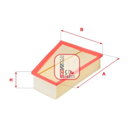 Повітряний фільтр FORD S-MAX, VOLVO V70, VOLVO S80, SOFIMA (S3331A) Повітряний фільтр FORD S-MAX, VOLVO V70, VOLVO S80, SOFIMA (S3331A)