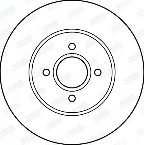 Тормозной диск для FORD FOCUS от JURID (562206JC)