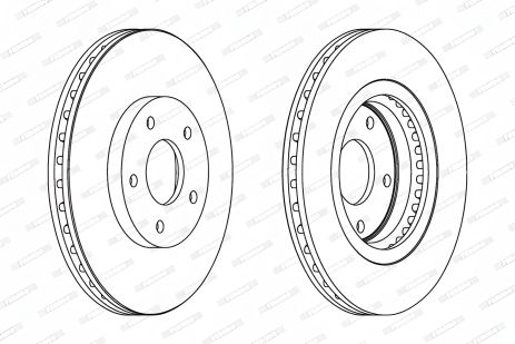 Гальмівний диск NISSAN X-TRAIL, RENAULT KOLEOS, FERODO (DDF1589) Гальмівний диск NISSAN X-TRAIL, RENAULT KOLEOS, FERODO (DDF1589)