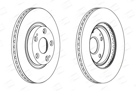 Гальмівний диск TOYOTA COROLLA, TOYOTA AURIS, TOYOTA AVENSIS, CHAMPION (562430CH) Гальмівний диск TOYOTA COROLLA, TOYOTA AURIS, TOYOTA AVENSIS, CHAMPION (562430CH)