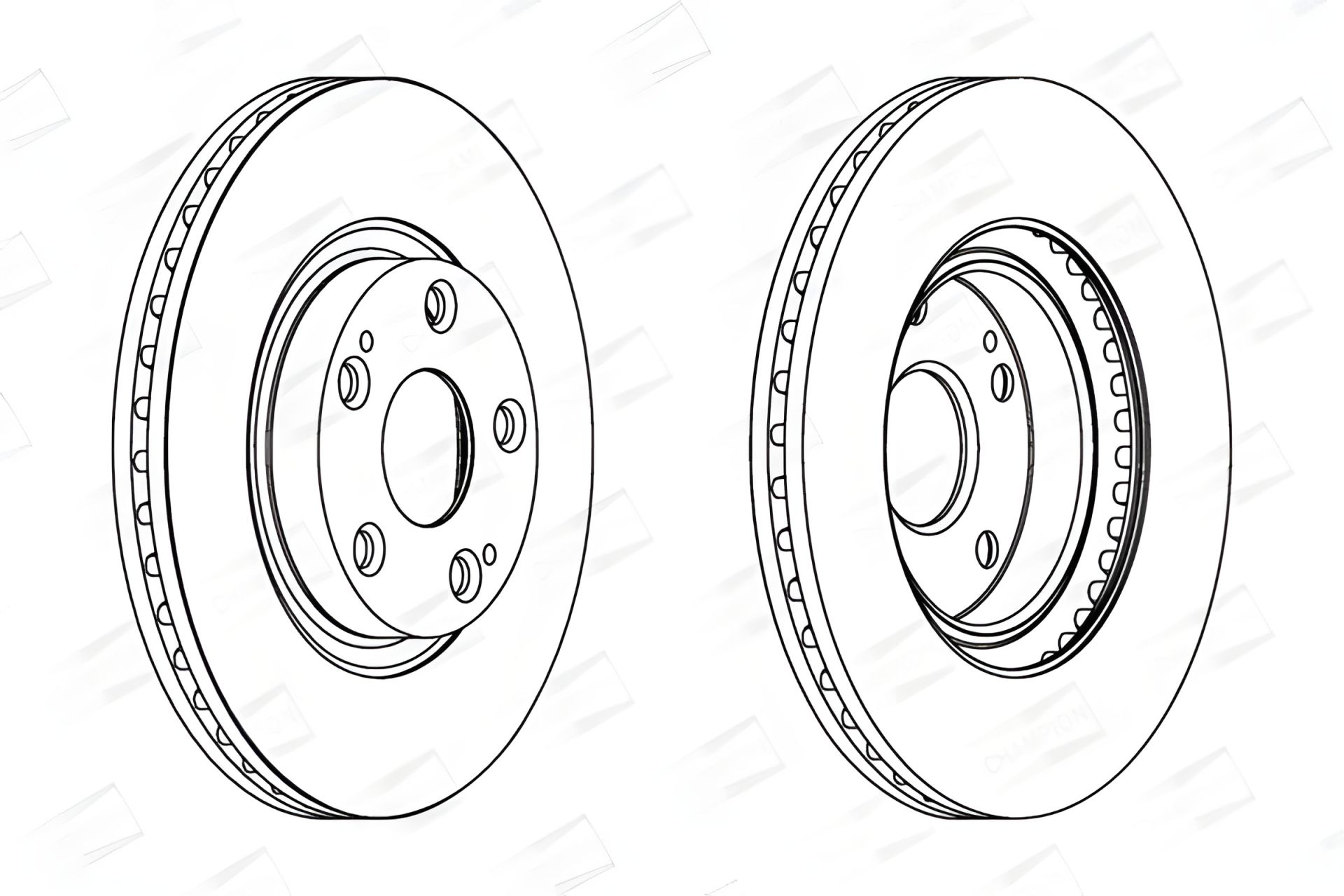 Гальмівний диск TOYOTA COROLLA, TOYOTA AURIS, TOYOTA AVENSIS, CHAMPION (562430CH) Гальмівний диск TOYOTA COROLLA, TOYOTA AURIS, TOYOTA AVENSIS, CHAMPION (562430CH)