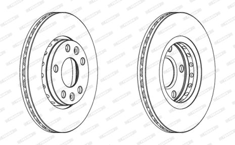 Диск гальмівний NISSAN TOWNSTAR, DACIA DUSTER, RENAULT KAPTUR, FERODO (DDF1728)