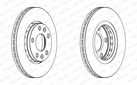 Тормозной диск NISSAN TOWNSTAR, DACIA DUSTER, RENAULT KAPTUR, FERODO (DDF1728)