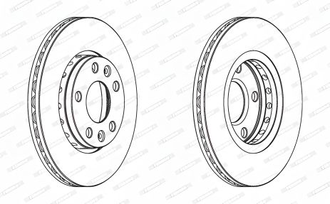 Тормозной диск NISSAN TOWNSTAR, DACIA DUSTER, RENAULT KAPTUR, FERODO (DDF1728)