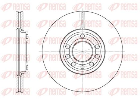 Диск гальмівний CADILLAC BLS, FIAT CROMA, OPEL VECTRA, REMSA (668910)