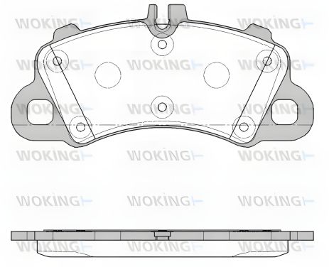 Колодки гальмівні передні PORSCHE Cayenne, 17-, WOKING (P1962300) Колодки гальмівні передні PORSCHE Cayenne, 17-, WOKING (P1962300)