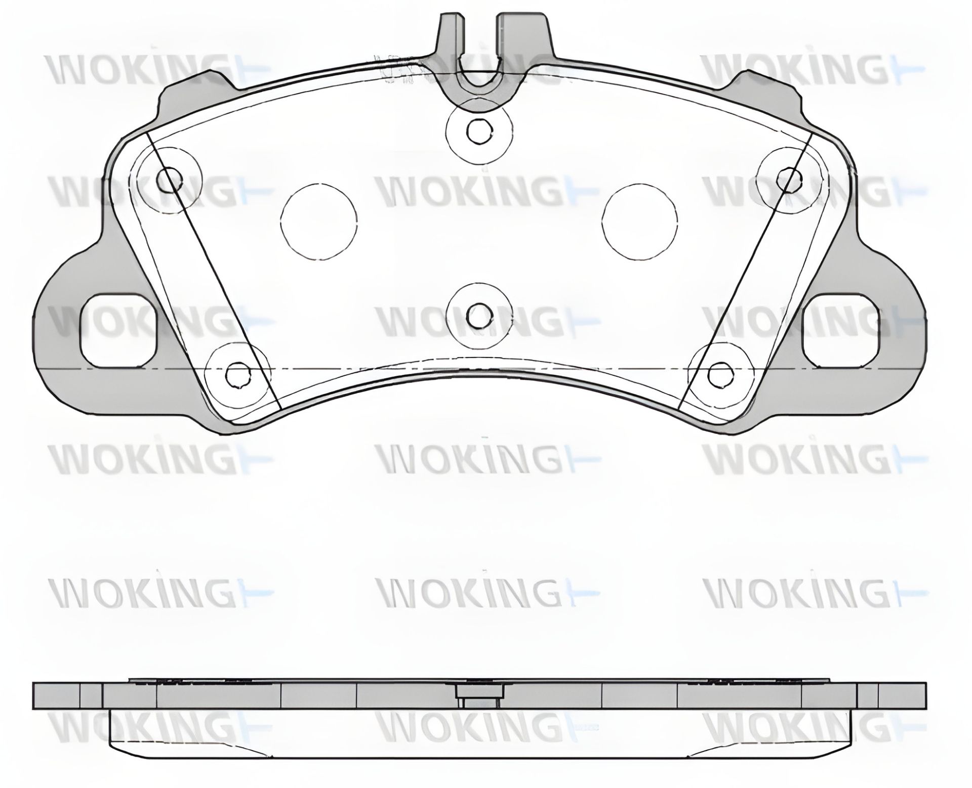 Колодки гальмівні передні PORSCHE Cayenne, 17-, WOKING (P1962300) Колодки гальмівні передні PORSCHE Cayenne, 17-, WOKING (P1962300)