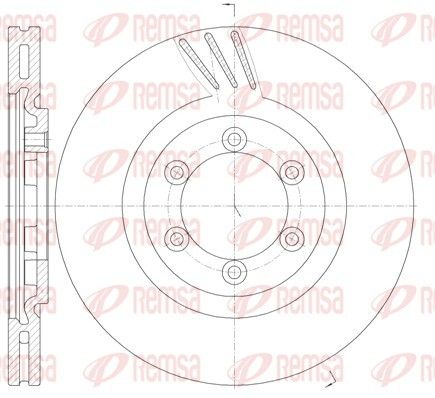Диск тормозной SSANGYONG RODIUS, SSANGYONG REXTON, REMSA (6100010)