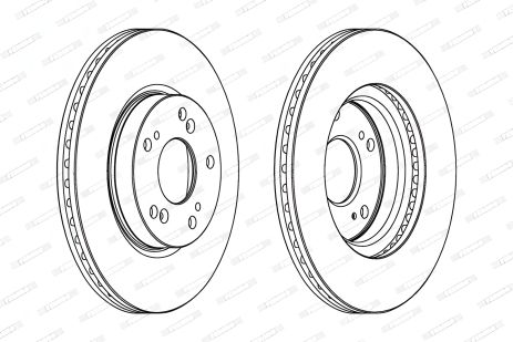 Гальмівний диск HONDA CIVIC, HONDA FR-V, HONDA STREAM, FERODO (DDF1539C) Гальмівний диск HONDA CIVIC, HONDA FR-V, HONDA STREAM, FERODO (DDF1539C)